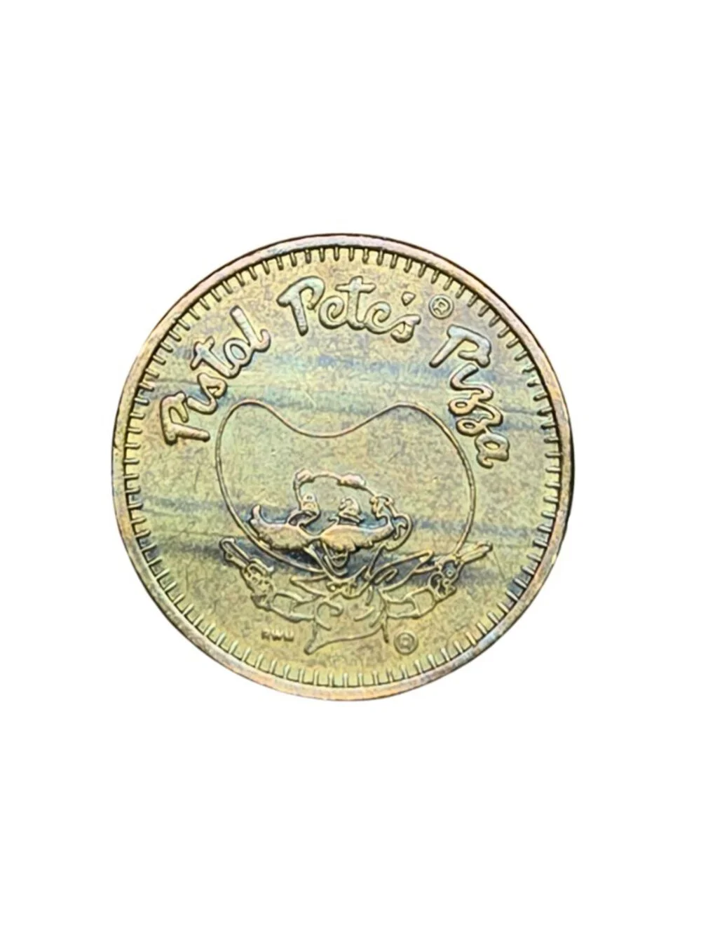 Accents | Vintage Pistol Petes Pizza Arcade Video Game Grooved Token ...